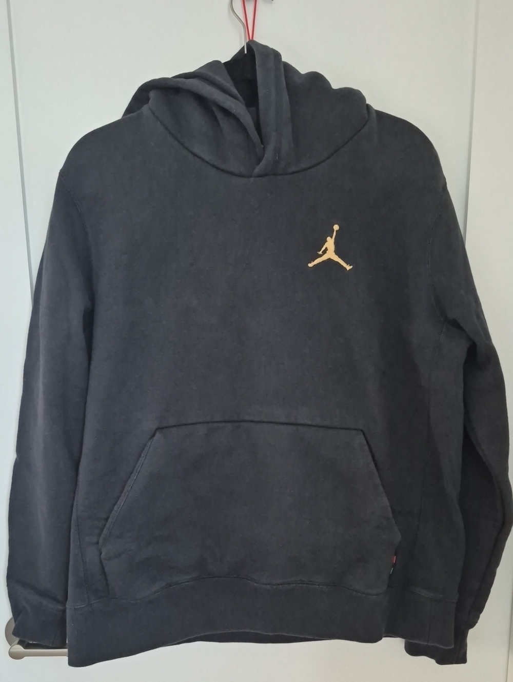 Jordan Men's Black Hoodie with Gold Jumpman Logo